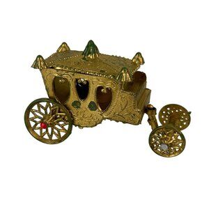 Vintage 1940s Cinderella Soft Plastic Carriage Toy The Royal Coach Hong Kong